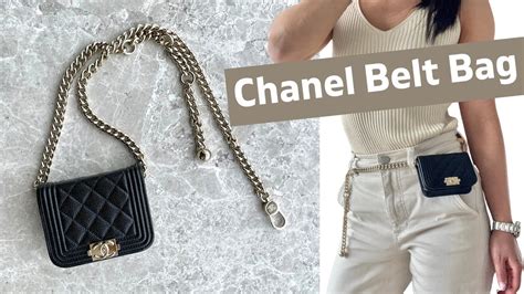 chanel belt bag blue|authentic chanel belt bag.